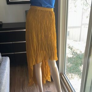 Bar III Mustard High Low Skirt 
P6